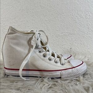 CONVERSE CHUCK TAYLOR ALL STAR CLASSIC WEDGE SNEAKER WHITE SIZE 6.5